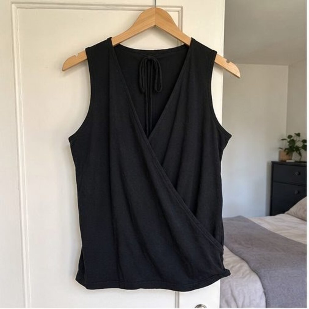 Black Smocked Top